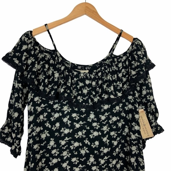 Ralph Lauren Denim Supply Floral Top Small Black - Picture 5 of 10